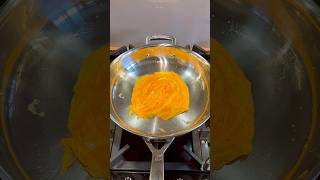 Folded Egg in a Stainless Steel Pan 🍳 [upl. by Bertha7]