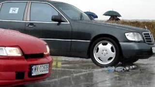 Spec Opel Astra GSi c20xe vs Mercedes S600 V12 W140 [upl. by Kcired]