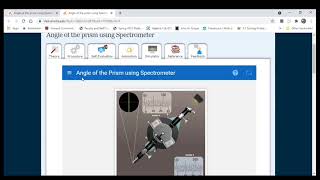 SpectrometerAngle of prism Virtual Labin Tamil [upl. by Lindgren878]