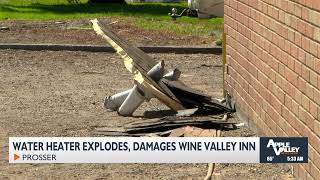 Prossers Wine Valley Inn damaged after water heater explodes [upl. by Jase97]