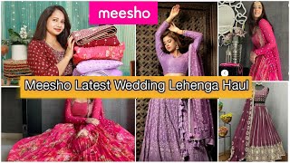 Meesho Designer Wedding Lehenga Haul  Ranjana R [upl. by Atin]