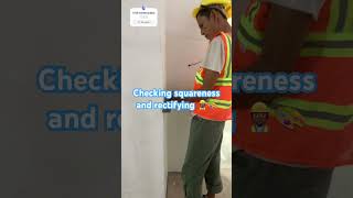 How to do rectification squareness and flatness drywall construction painting decoration shorts [upl. by Anelrihs]