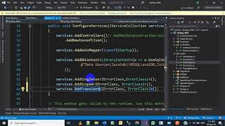 Asp Net Core  RESTFUL API  Dependency Injection [upl. by Zanas]