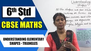 6th Std CBSE Maths Syllabus  Understanding Elementary Shapes  Triangles  CBSE Maths [upl. by Hazel]