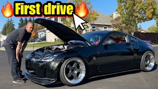 My Boy LS3 350Z Is Finally Running White Aarons First Drive [upl. by Hnah]