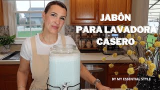 ✨RECETA JABÓN LIQUIDO CASERO💦PARA LAVADORA muy ECONÓMICO✨ myessentialstyle productosnaturales [upl. by Duky695]