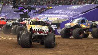 Monster Jam in Reliant Stadium  Houston TX 2014  Full Show  Episode 2 [upl. by Aivin]