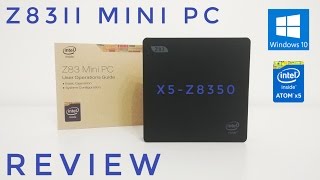 Z83II Mini PC  REVIEW  Intel Atom x5Z8350 Windows 10 2GB Ram [upl. by Faletti260]