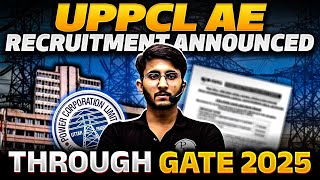 UPPCL Assistant Engineer Recruitment Through GATE 2025  Multiple Opportunities  Complete Details [upl. by Malliw]