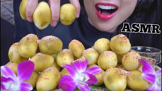 ASMR PICKLED THAI OLIVES CRUNCHY EATING SOUNDS LIGHT WHISPERS  SASASMR [upl. by Idram832]