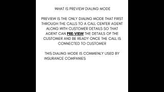 What is preview dialing mode in Outbound call center dialercallcenter corporatelife viralvideo [upl. by Adniles]