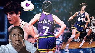 LARRY BIRD BEFORE LARRY BIRD PISTOL “PETE” MARAVICH 68 POINT GAME no three point line [upl. by Litnahc224]