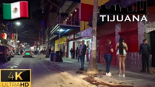 🇲🇽 Tijuana Streets at Night  Zona Norte 2024 4K [upl. by Stedman759]