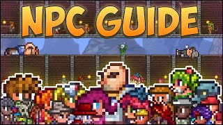 All NPC Guide In Terraria  Pre Hardmode MOBILE  PC  CONSOLE [upl. by Laram]