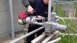 Penstock operator APS100N on AUMA [upl. by Nnyleuqaj]