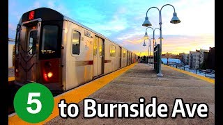 ⁴ᴷ 5 Trains Operating to Burnside Avenue on the 4 Line [upl. by Intruoc]