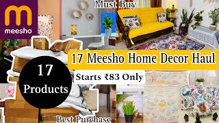 Huge 17 Meesho Home Decor Haul Start ₹83 0nly  Best meesho decor products meeshodecor [upl. by Flavius]