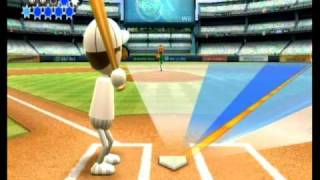 Wii Sports Baseball  Platinum Medal  Swing Control [upl. by Nnazus368]