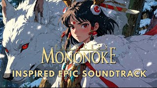 PRINCESS MONONOKE Inspired Epic Fantasy Soundtracks [upl. by Retsim]