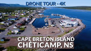 ✨ Chéticamp Cape Breton Island 🏞️  Stunning 4K Drone Tour Over Nova Scotias Coastal Gem 🌊 [upl. by Leinehtan]