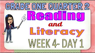 MATATAG READING AND LITERACY GRADE 1 WEEK 4 DAY 1 QUARTER 2 [upl. by Jedd962]