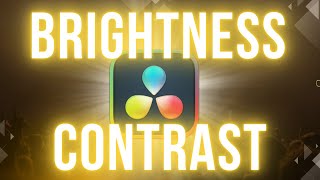 How to Adjust Brightness and Contrast in Davinci Resolve [upl. by Firman]