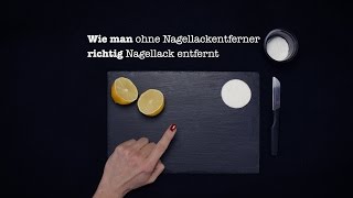 wie man richtig NAGELLACK ENTFERT o Nagellackentferner Lifehack [upl. by Nyved]