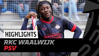 Johan Bakayoko scores again 💥  Highlights RKC Waalwijk  PSV [upl. by Rhpotsirhc]