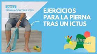 EJERCICIOS ICTUS 1  REHABILITACIÓN de la PIERNA tras un ICTUS 🦵 [upl. by Lindly902]