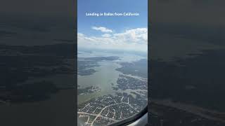 Timelapse of landing in Dalls TX from California timelapse landing americanairlines fly dallas [upl. by Enenaej]