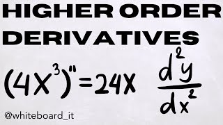 Higher Order Derivatives [upl. by Ahsieka]