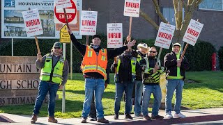 Unionists and painters picket in response to low wages demand a Project Labor Agreement [upl. by Hazlip]