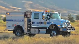 Kern County Fire Dept on Scene of a Small Brush Fire [upl. by Akzseinga183]