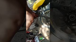 chain set replacement repair motorcyclerepair motorcyclemaintenance [upl. by Paviour]