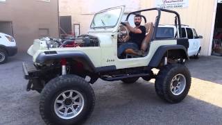 My Jeep Wrangler YJ First Drive after 4BT  NV4500 [upl. by Egduj]