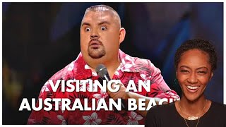 FIRST TIME REACTING TO  Visiting an Australian Beach  Gabriel Iglesias [upl. by Mears382]