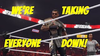 “I DIDNT MEAN FOR THIS TO BE A SQUASH MATCH 😂😂”  WWE 2K24 Tag Team Tables match gameplay [upl. by Alsworth]