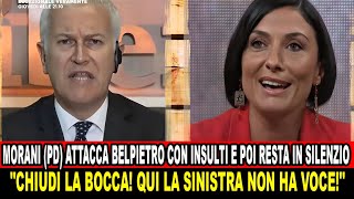 Tensione in Diretta Belpietro e Morani PD si Insultano – Chiudi la Bocca [upl. by Nnaylrebmik]