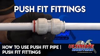 How to use push fit pipe  push fit fittings [upl. by Nogam]