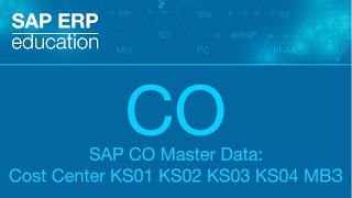 SAP CO Master Data Cost Center KS01 KS02 KS03 KS04 МВЗ создание изменение просмотр удаление [upl. by Cheyney]