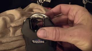 SQUIRE SS80CS AND SS65CS PADLOCK WITH ALMAX 19MM CHAIN [upl. by Enrol]