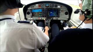 DA42 IFR FLIGHT EGHH  EGJA WITH COMMS [upl. by Westney742]