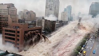 Chaos in Malaga today Flash floods destroy Spain [upl. by Leonardi]