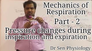 Mechanics of Respiration 2  Pressure changes during respiration [upl. by Zetra]