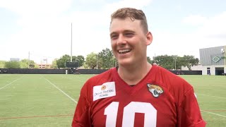 Full interview QB Mac Jones grateful for fresh start happy to see familiar faces in Jacksonville [upl. by Naoma140]