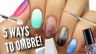 5 Ways To Get Ombre  Gradient Nails [upl. by Zola]