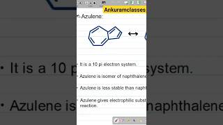 azulene aromaticity azulene structure chemistry organicchemistry hydrocarbon [upl. by Ytissahc687]