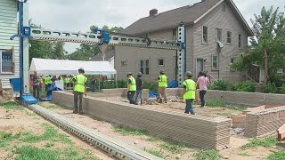 First 3D printed home underway in Columbus [upl. by Beeck]