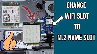 Convert WiFi Slot to M2 NVMe SSD Slot [upl. by Adriel]