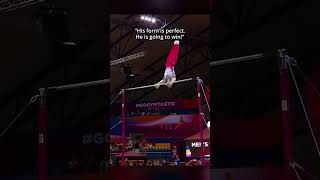 Do you prefer high difficulty or execution🤔 gymnastics highbar edit [upl. by Gnas]